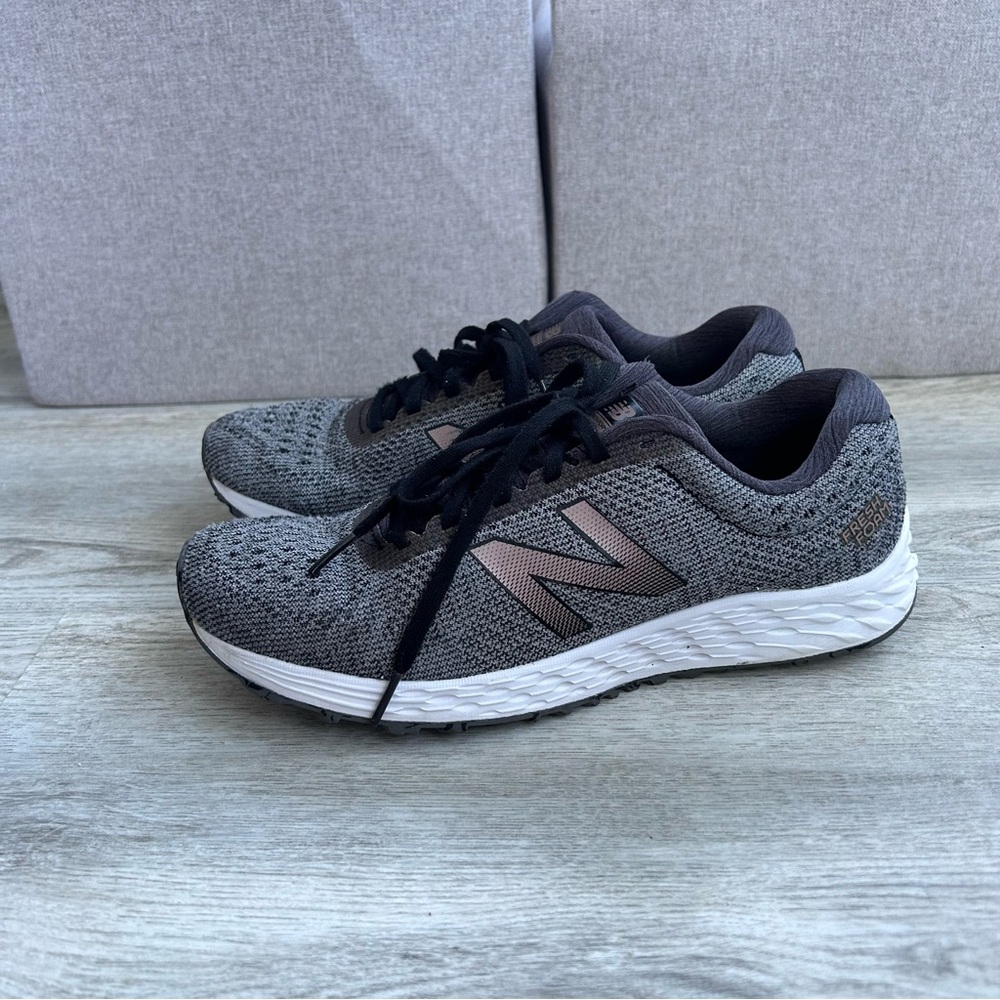 New Balance Gray and Pink Athletic Shoes
